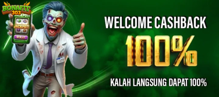 Welcome Cashback 100% - Kalah Saldo Kembali 100%